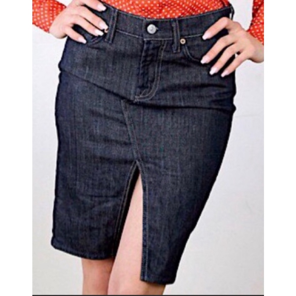7 For All Mankind denim skirt.